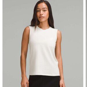 Lululemon Organic Cotton Crewneck Tank Top Bone
